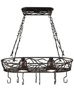 2-Light Twigs Pot Rack Home