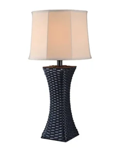 30in Wicker Indoor/Outdoor Table Lamp Home